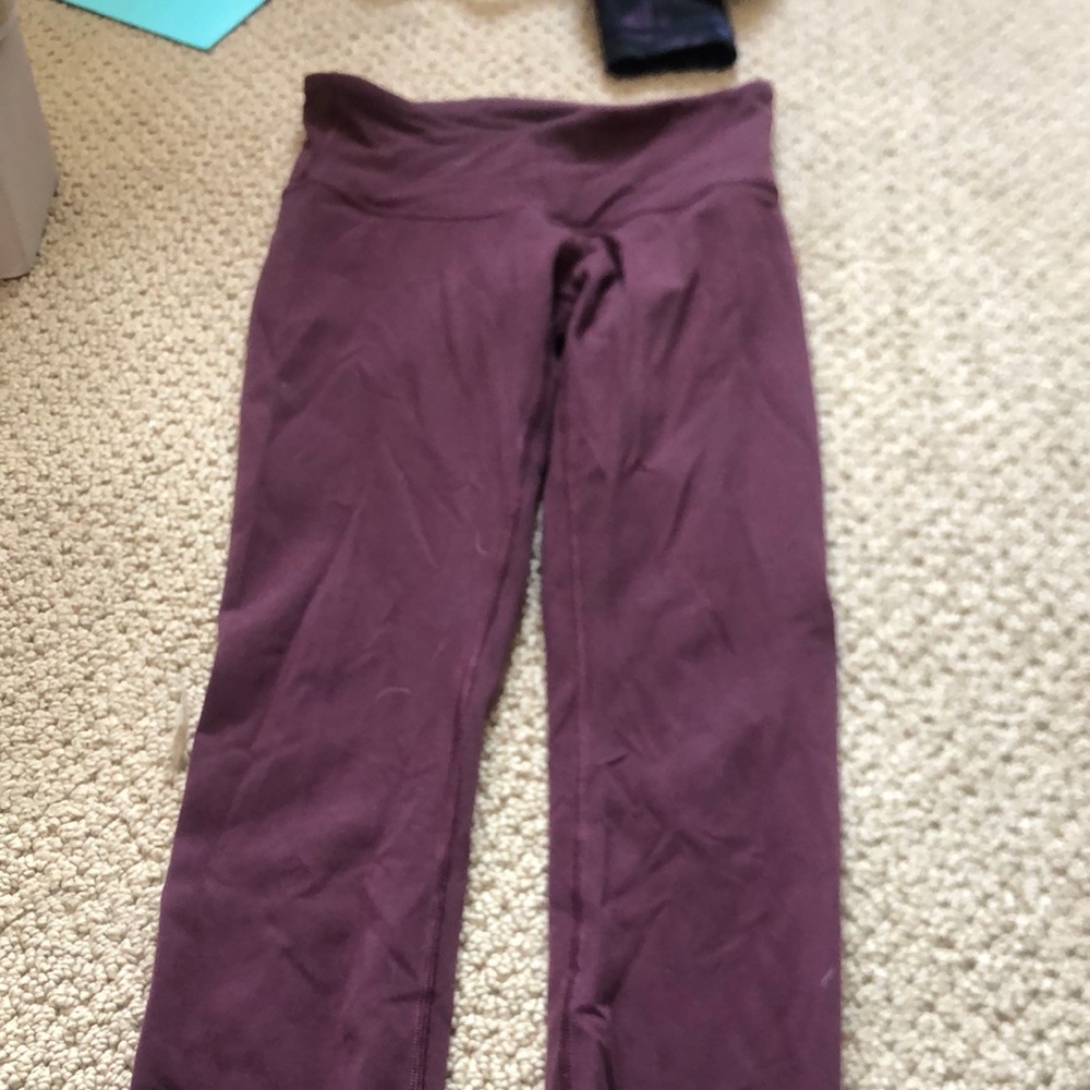 Maroon Lululemon Align leggings, size 2